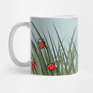 Ladybug Pattern Mug